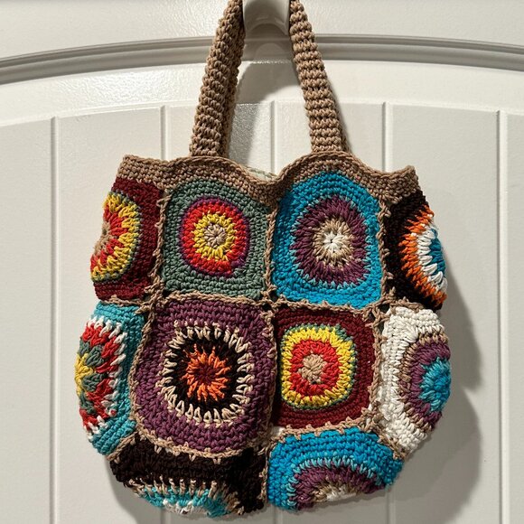 Urban Outfitters Small Crochet Tote - Picture 1 of 4